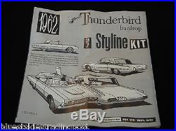 AMT 1962 Thunderbird Hardtop 3 in 1 Kit Plastic Model 1/25 Cat. S-222 NIB