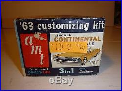AMT 1963 LINCOLN CONTINENTAL ANNUAL CONVERTIBLE 1/25 Model Car Mountain 06-413