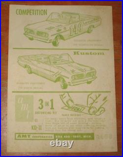 AMT 1963 Mercury Marauder HT Hardtop 3-in-1 Annual Kit #6323 Unbuilt in Box 63