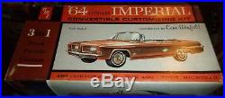 AMT 1964 CHRYSLER IMPERIAL CONVERTIBLE ANNUAL 1/25 Model Car Mountain #6814