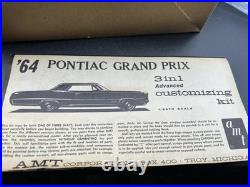 AMT 1964 Grand Prix 3 in 1 Model Kit Vintage Rare Model kit