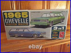 AMT 1965 Chevelle Station Wagon Rare 3 in 1 Original Issue Unbuilt #8745