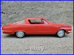 AMT 1965 Plymouth Barracuda Cuda Dealer Promo 125 Scale Plastic Model Car