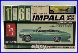 AMT, 1966 Chevrolet Impala, Convertible SS, 1/25 Scale, Model Kit, 6716-200 Rare