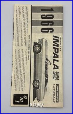AMT, 1966 Chevrolet Impala, Convertible SS, 1/25 Scale, Model Kit, 6716-200 Rare
