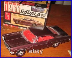 AMT 1966 Chevy Impala SS HT 3-in-1 Kit #6726 Stock Survivor Nice Built in Box 66