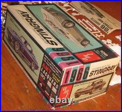 AMT 1966 Corvette Stingray Coupe 3-in-1 Annual Stock Drag Kit # 6926 Unbuilt 66