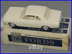 AMT 1966 Ford Falcon Futura Sports Coupe 260 2 dr ht dealer car promo WHITE NIB