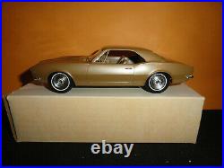 AMT 1967 CHEVY CAMARO SS FASTBACK GRANADA GOLD DEALER PROMO WithOB EXCELLENT