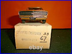 AMT 1967 CHEVY CAMARO SS FASTBACK GRANADA GOLD DEALER PROMO WithOB EXCELLENT