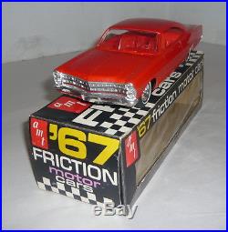 AMT 1967 FRICTION FORD GALAXIE HARDTOP PROMO CAR RED IN ORIGINAL BOX MINT