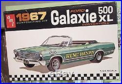 AMT 1967 Ford Galaxie 500XL Convertible Annual 3-in1 Kit #6117 Unbuilt in Box 67