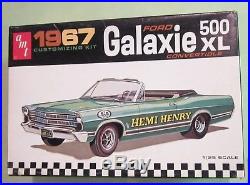 AMT 1967 Ford Galaxie 500XL Convertible Kit #6117 NOS Body & Boot Parts Lot 67