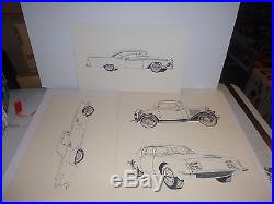 Amt 1967 Vintage Automotive Illustrator's Illustration Set Paint By Number