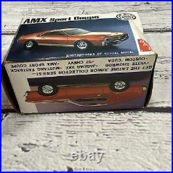 AMT 1969 AMX Sport Coupe 1/43 SCALE HOBBY KIT Green/Green Interior NOS New