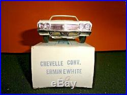 AMT 1969 CHEVELLE SS 396 CONV. ERMIN WHITE DEALER PROMO MODEL CAR WithOB EXCELLENT