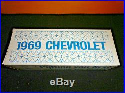 AMT 1969 CHEVELLE SS 396 CONV. ERMIN WHITE DEALER PROMO MODEL CAR WithOB EXCELLENT