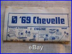 AMT 1969 Chevelle SS-396 Unbuilt Model Car Kit # Y910 Original Issue