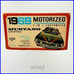 AMT 1969 Mustang Convertible 3-in-1 Motorized Model Kit Electric Power