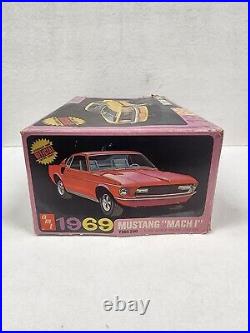 AMT 1969 Mustang Mach 1 Partial built Mostly Unpainted with box Y905 200