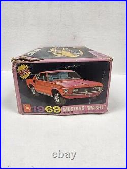 AMT 1969 Mustang Mach 1 Partial built Mostly Unpainted with box Y905 200