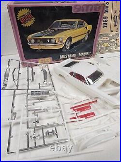 AMT 1969 Mustang Mach 1 Partial built Mostly Unpainted with box Y905 200