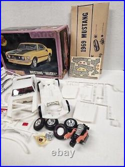 AMT 1969 Mustang Mach 1 Partial built Mostly Unpainted with box Y905 200