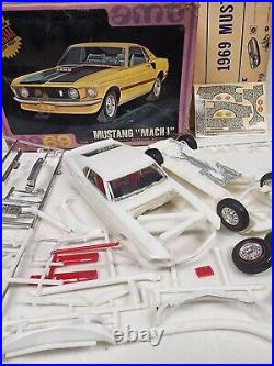AMT 1969 Mustang Mach 1 Partial built Mostly Unpainted with box Y905 200