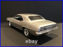 AMT 1969 Pontiac Firebird Professional Built Model Kit Silver Blue Interior 400