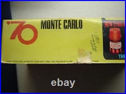 AMT 1970 Monte Carlo Motor City Stocker Series KIT #X856 Open But Complete