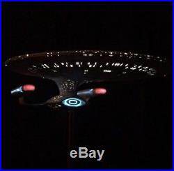 AMT 1/1400 Star Trek USS Enterprise NCC 1701 D Custom Built Lit Lighted Model