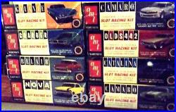 AMT 1/24 1/25 NEW ALL 8 SET of SLOT CAR KITS CHASSIS HARD BODY BOX + REVELL COX