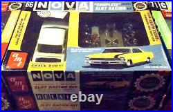 AMT 1/24 1/25 NEW ALL 8 SET of SLOT CAR KITS CHASSIS HARD BODY BOX + REVELL COX