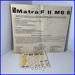 AMT 1/24 Scale Brabham Cosworth Formula III & Matra Cosworth Formula II Open Box