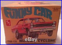 AMT 1/25 1960s Mercury Cyclone Funny Car Very Rare Original Kit #T155-170 Great