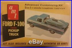 AMT 1/25 1963 Ford Pickup Truck WithGo Car Original Kit #8133-200 Very Rare