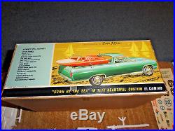 AMT 1/25 1964 CHEVELLE EL CAMINO WithBOAT 3IN1 PLASTIC MODEL KIT UNBUILT 8734-200