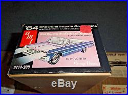 AMT 1/25'64 CHEVY IMPALA CONV. WithWORKING LIGHTS 3IN1 MODEL KIT UNBUILT 6714-200