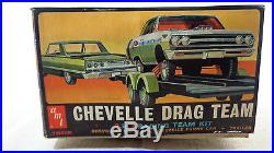 AMT 1/25 AMT Chevelle Drag Team 1963 Chevy, 1965 Chevelle, Trailer