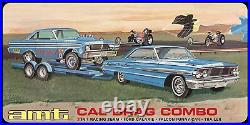 AMT 1/25 CAL DRAG Combo Ford Galaxie Falcon Trailer Model kit Vehicle AMT1223