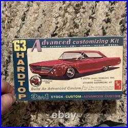 AMT 1/25 CHEVY 1963 IMPALA SUPER SPORT HARDTOP 3IN1 CUSTOM KIT original complete
