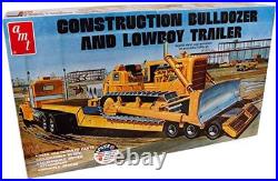 AMT 1/25 Construction Bulldozer Lowboy Trailer Set Plastic Model kit AMT1218