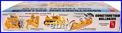 AMT 1/25 Construction Bulldozer Lowboy Trailer Set Plastic Model kit AMT1218