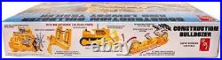AMT 1/25 Construction Bulldozer&Lowboy Trailer Set Plastic Model kit AMT1218