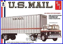AMT 1/25 Ford C900 US Mail Truck withUSPS Traile Plastic Model Kit AMT1326/06