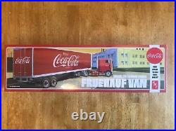 AMT 1/25 Kenworth K-123 Cabover and AMT 1/25 Coca Cola Beaded Panel Van Sealed