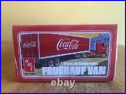 AMT 1/25 Kenworth K-123 Cabover and AMT 1/25 Coca Cola Beaded Panel Van Sealed