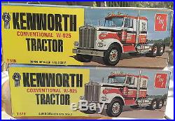 AMT 1/25 Kenworth W-925 truck tractors 2 of them! As-Is