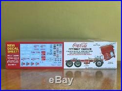 AMT 1/25 Peterbilt 352 Pacemaker and AMT 1/25 Coca Cola Beaded Panel Van Sealed