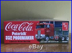 AMT 1/25 Peterbilt 352 Pacemaker and AMT 1/25 Coca Cola Beaded Panel Van Sealed